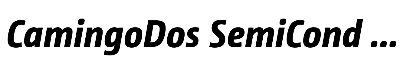 CamingoDos SemiCond Extra Bold Italic
